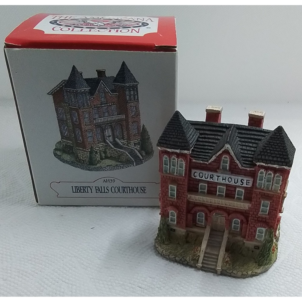 Liberty Falls Courthouse‎ AH39 Americana Collection Vintage 1993 Village Boxed